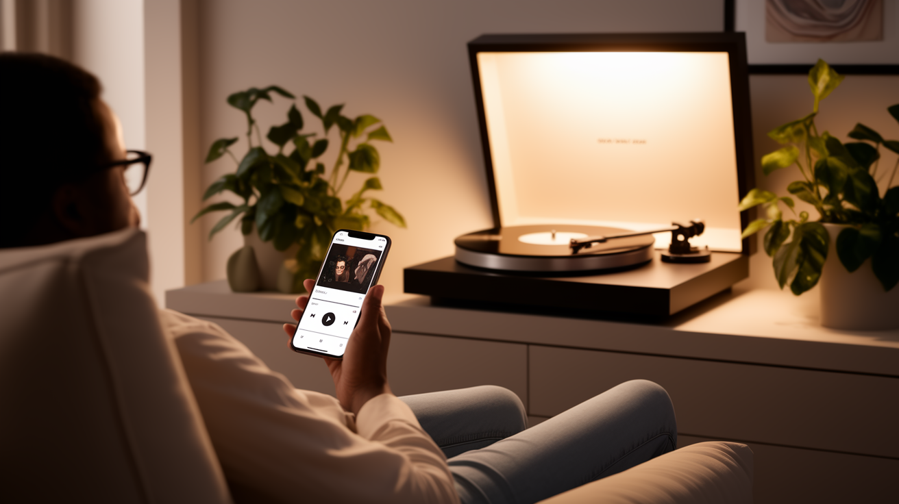 Servizi di streaming e dischi in vinile: Due mondi della musica in una stanza.