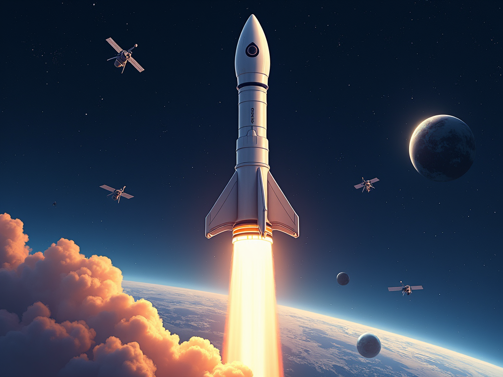 SpaceX and Blue Origin: Pioneers of space technology.
