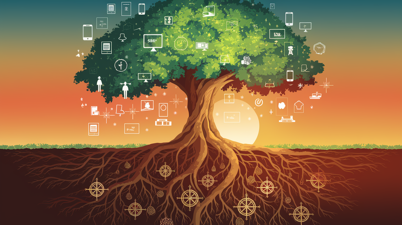 A symbolic image of the differences between growth stocks and value stocks.
