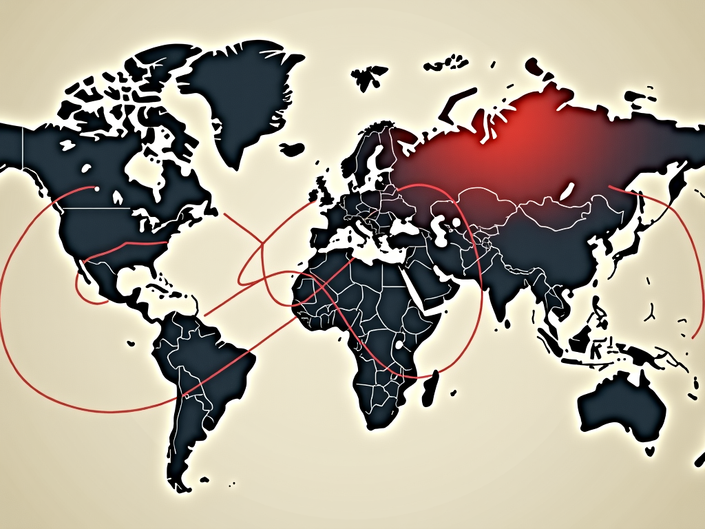 Geopolitical tensions and tariffs disrupt global trade routes.