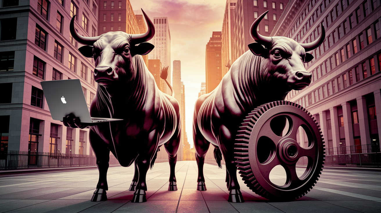 Comparison between technology and traditional industries.
