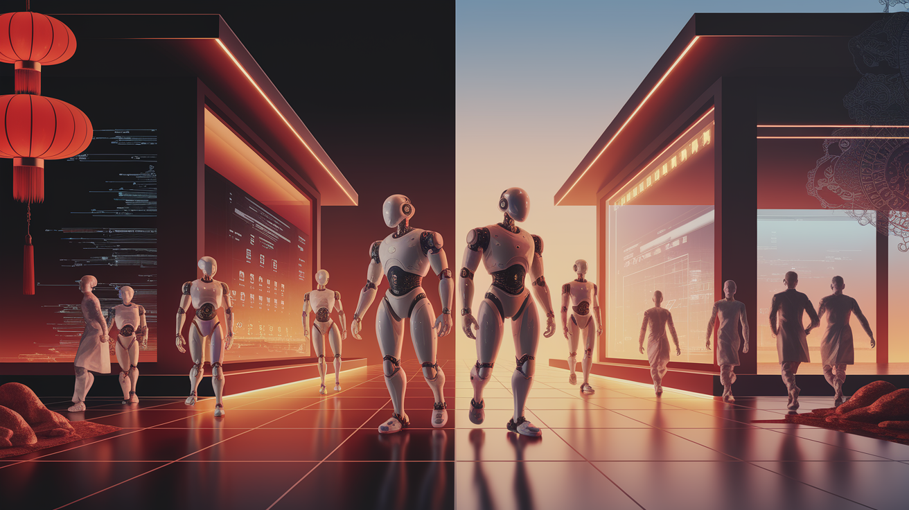 Chinas technologische Fortschritte im Vergleich zu Indiens traditionellerem Ansatz.