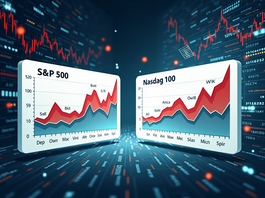 Comparison of market coverage between S&P 500 and Nasdaq 100.