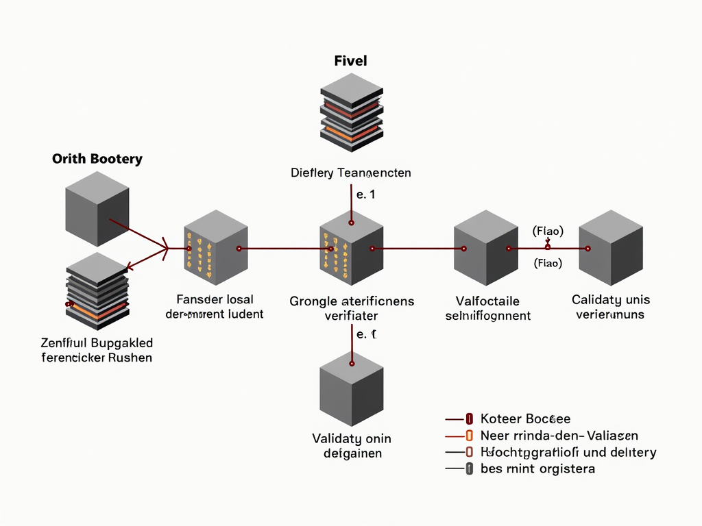 Illustration des Proof-of-Stake-Mechanismus im Krypto-Staking.
