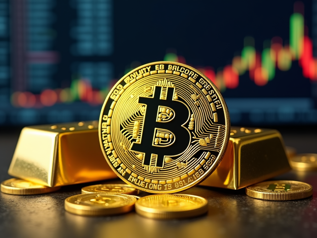 Bitcoin come classe di investimento digitale, paragonabile all'oro tradizionale.