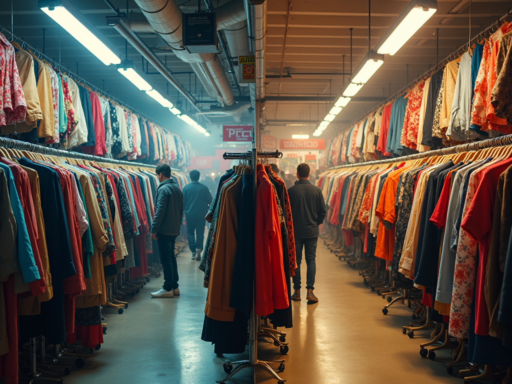 A comparison of the environmental impacts of Fast Fashion and second-hand fashion.