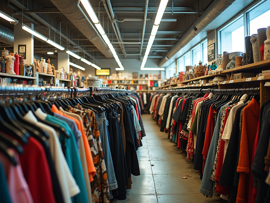 A comparison of the environmental impacts of Fast Fashion and second-hand fashion.