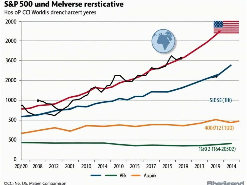 Vergleich der historischen Performance von S&P 500 und MSCI World.